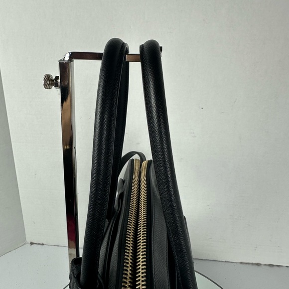 PRADA LEATHER 2-WAY GALLERIA SATCHEL BLK - Picture 7 of 16